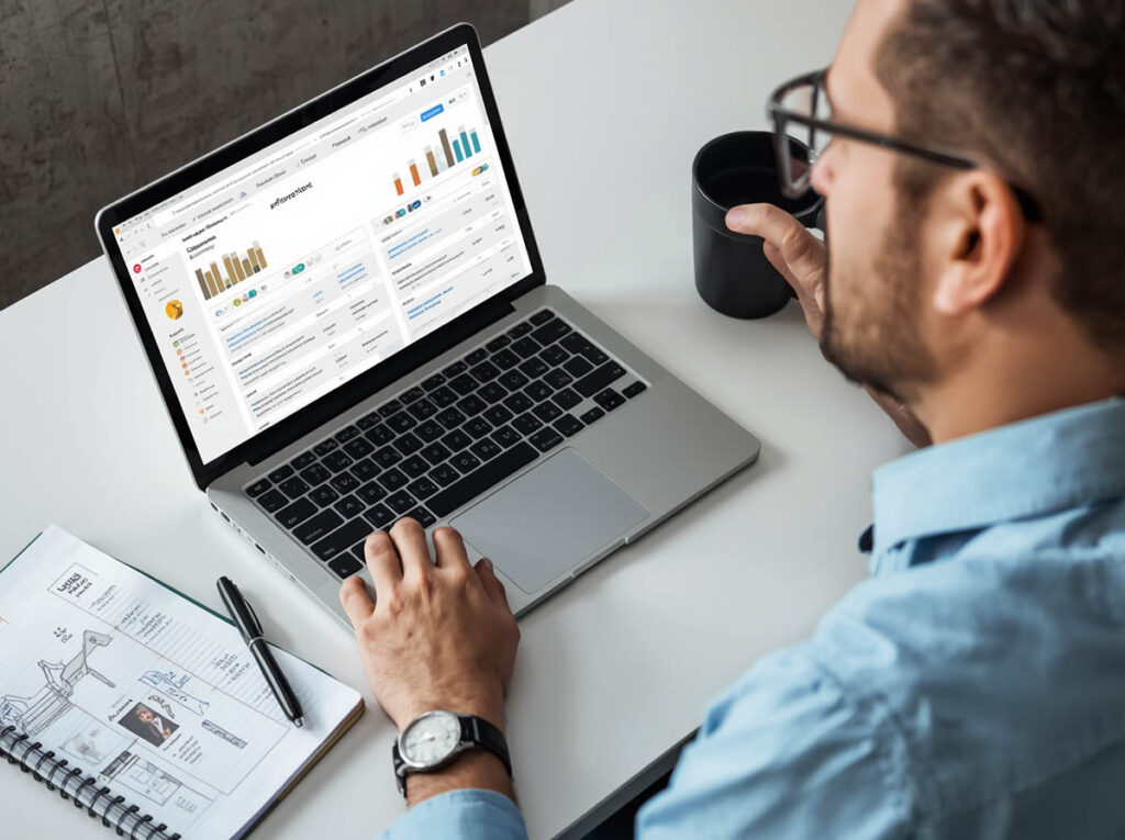 Business owner reviewing a DIY website and considering whether it may be costing the business leads.